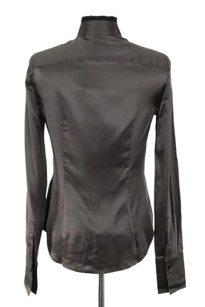 Chemise Ralph Lauren Kaki en Soie