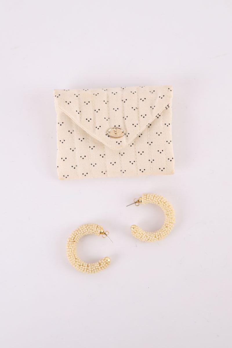 Boucles d'oreilles Sézane  Blanc