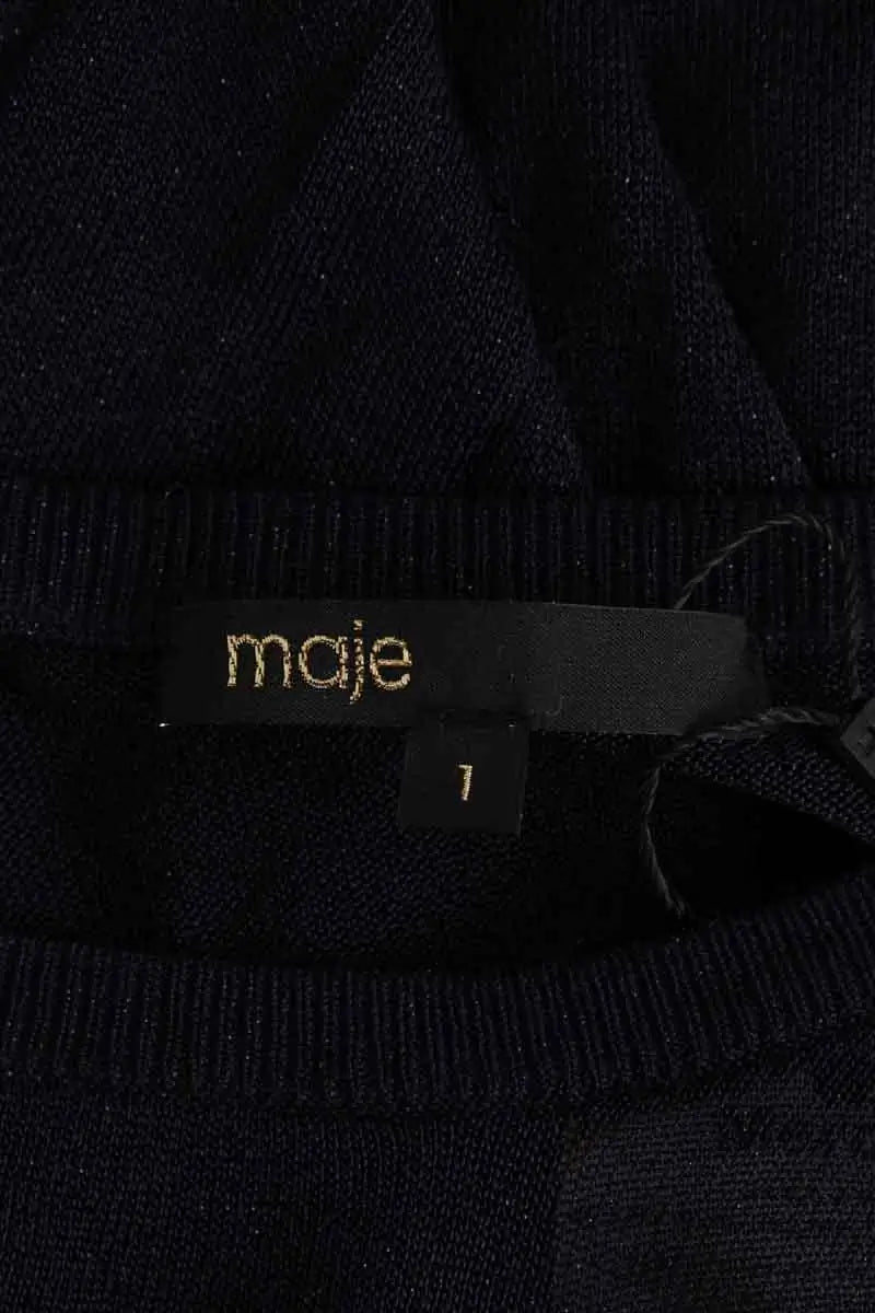 T-shirt Maje Marine en Viscose