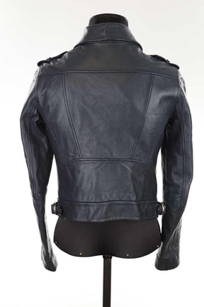 Veste en cuir Maje  Noir