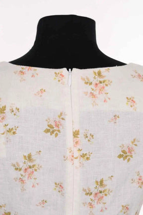 Robe Reformation Beige en Lin