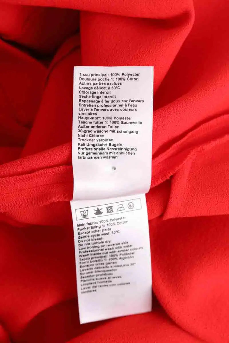 Combishort Ba&Sh Rouge en Synthétique