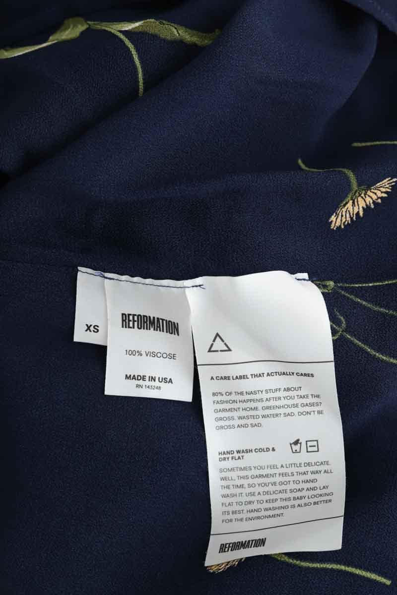 Mi-longueur Reformation  Bleu