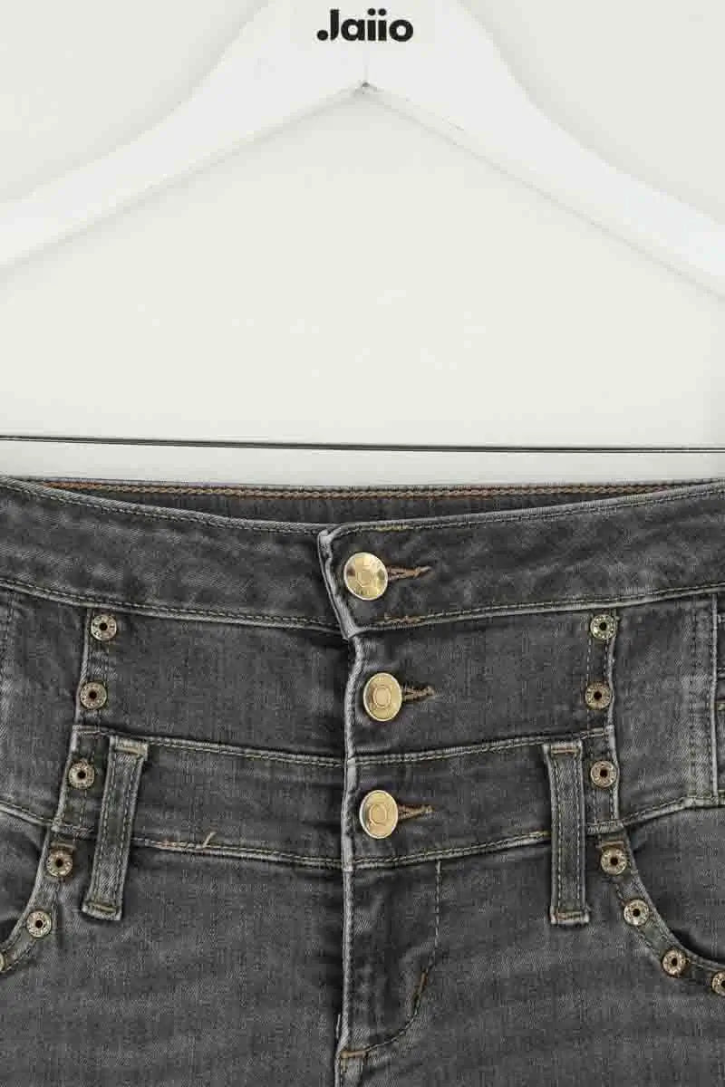Jean slim Liu Jo Gris en Coton