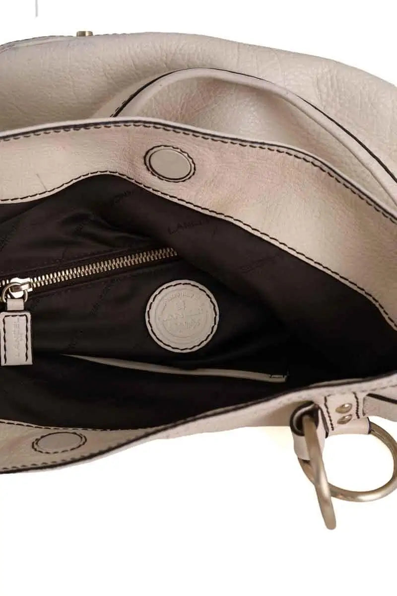 Cabas Lancel Beige en Cuir