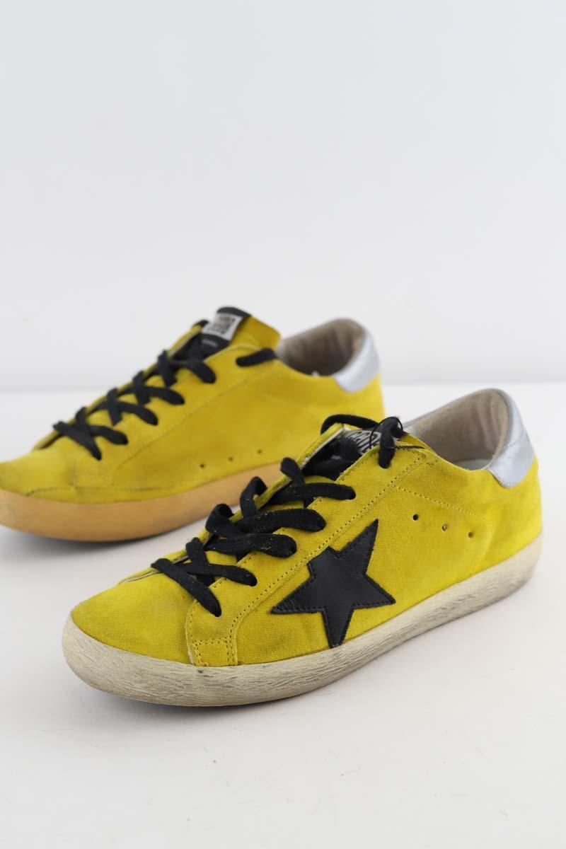 Yellow Superstar Homme Jaune Baskets Superstar Golden Goose De