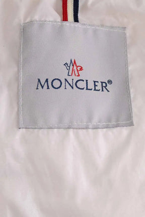 Doudoune Moncler Blanc en Fourrure