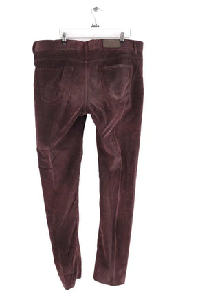 Pantalon droit Berluti Bordeaux en Coton