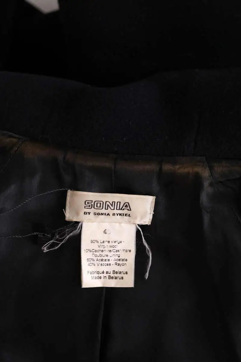 Manteau Sonia Rykiel Noir en Laine
