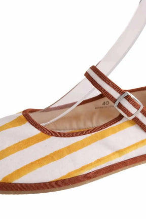 Ballerines Capulette Jaune en Tissu