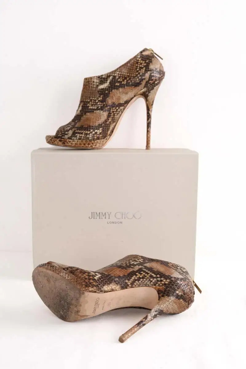 Boots Jimmy Choo Marron en Cuir