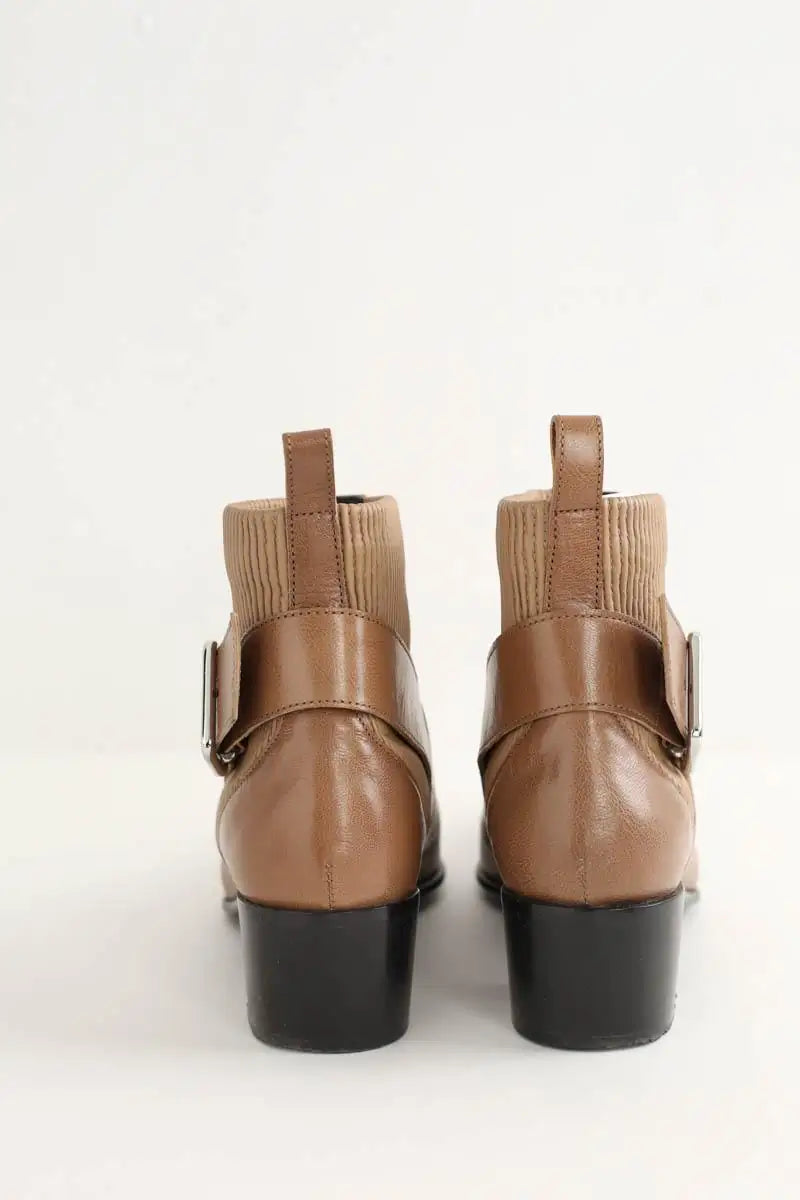 Boots à boucles Pierre Hardy  Marron