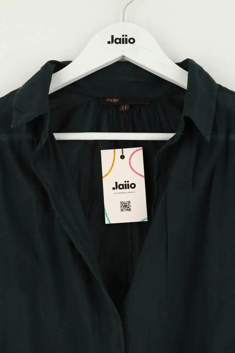 Blouse Maje Marine en Coton