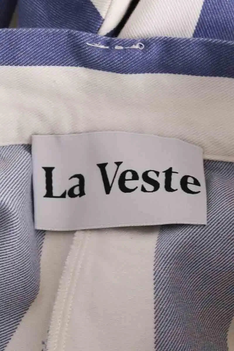 Pantalon La Veste Bleu en Coton