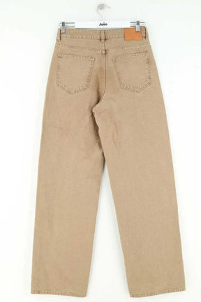Jean large Laurence Bras Beige en Coton