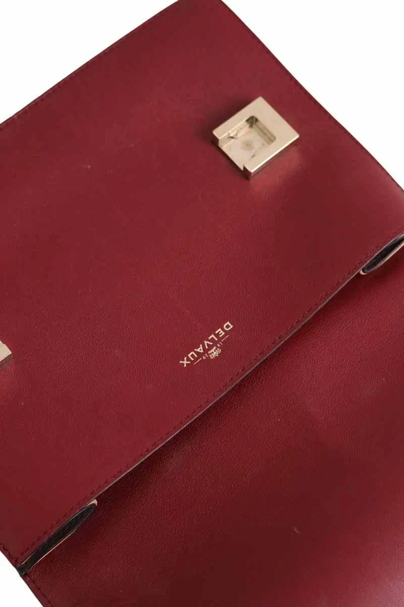 Sac à bandoulière Delvaux Rouge en Cuir