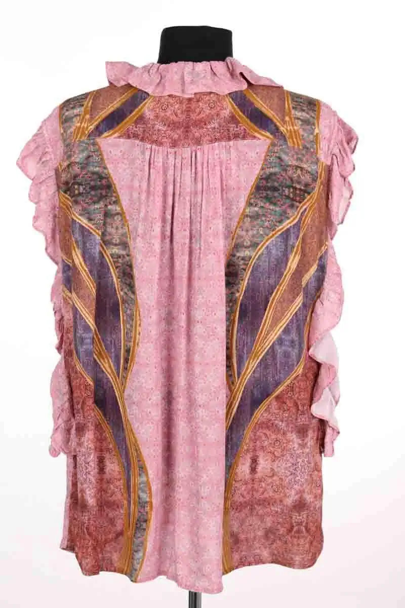 Blouse Mes Demoiselles Baclia Rose en Viscose