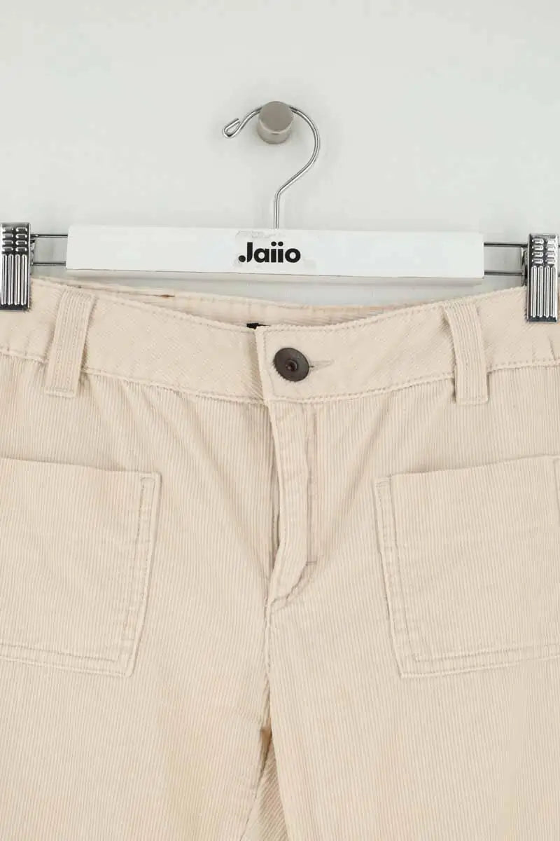 Pantalon Maje Beige en Velours