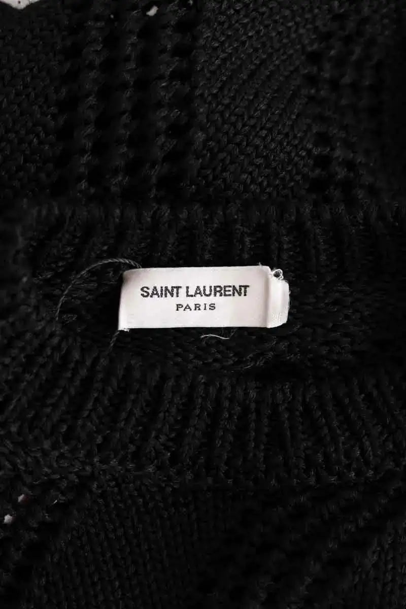 Pull Saint Laurent Noir en Viscose