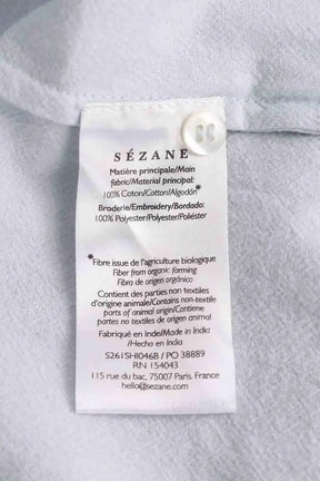 Chemise Sézane Bleu en Synthétique