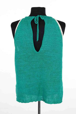 Top sans manche Hush Vert en Coton