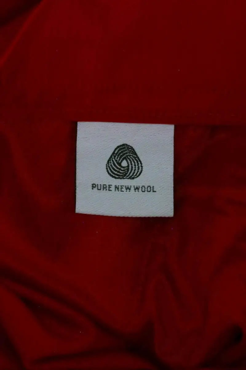 Pantalon large Max Mara Rouge en Synthétique