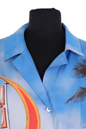 Chemise Marina Rinaldi Bleu en Synthétique