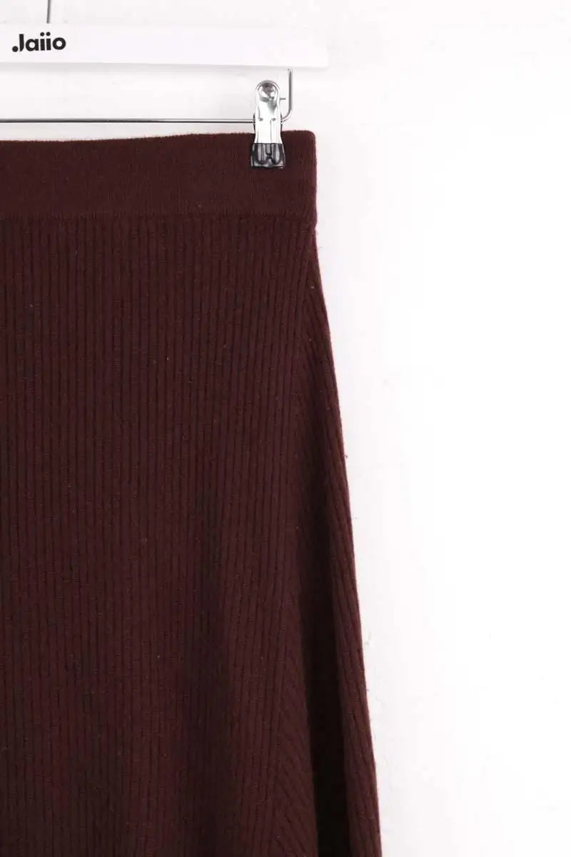 Jupe Notshy Bordeaux en Cachemire