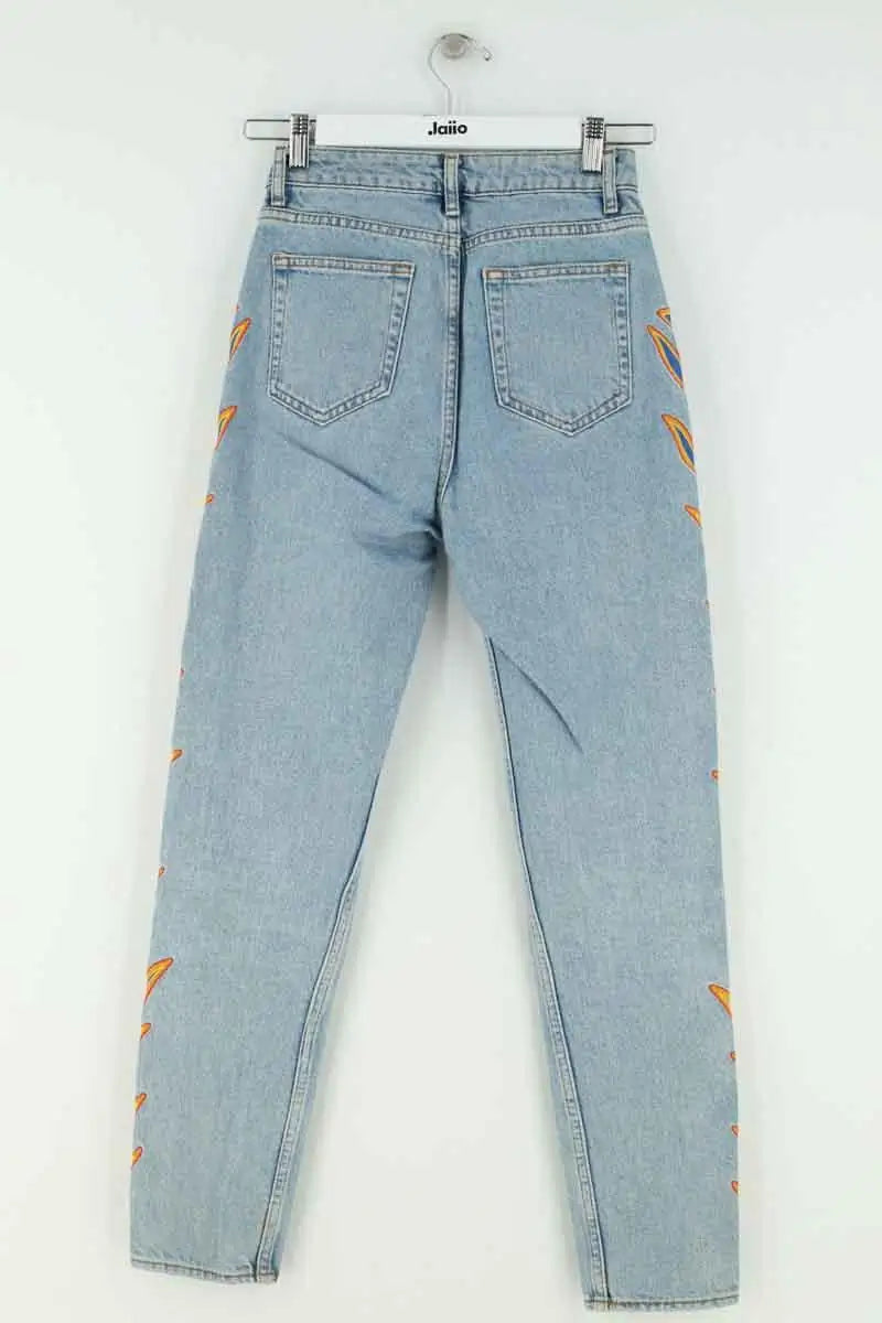 Jean droit Sandro Bleu en Coton