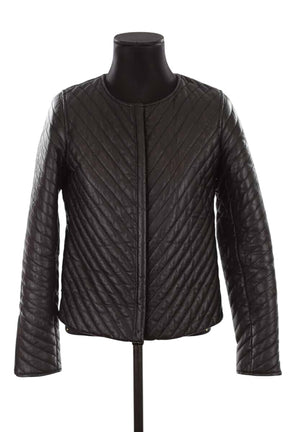 Veste en cuir Claudie Pierlot  Noir