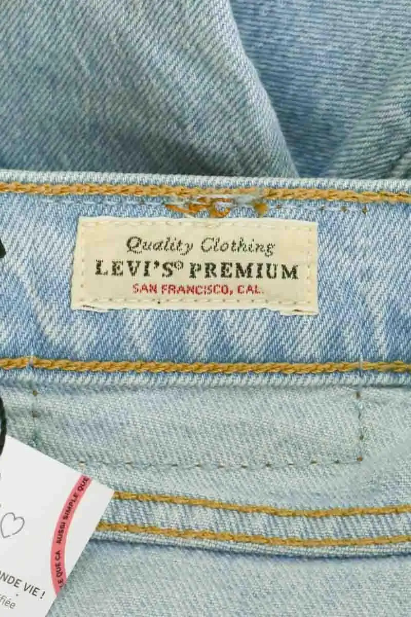 Jean droit Levi's 501 Bleu en Coton