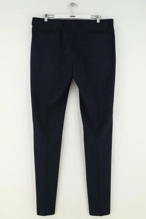 Pantalon droit Dior Bleu en Laine