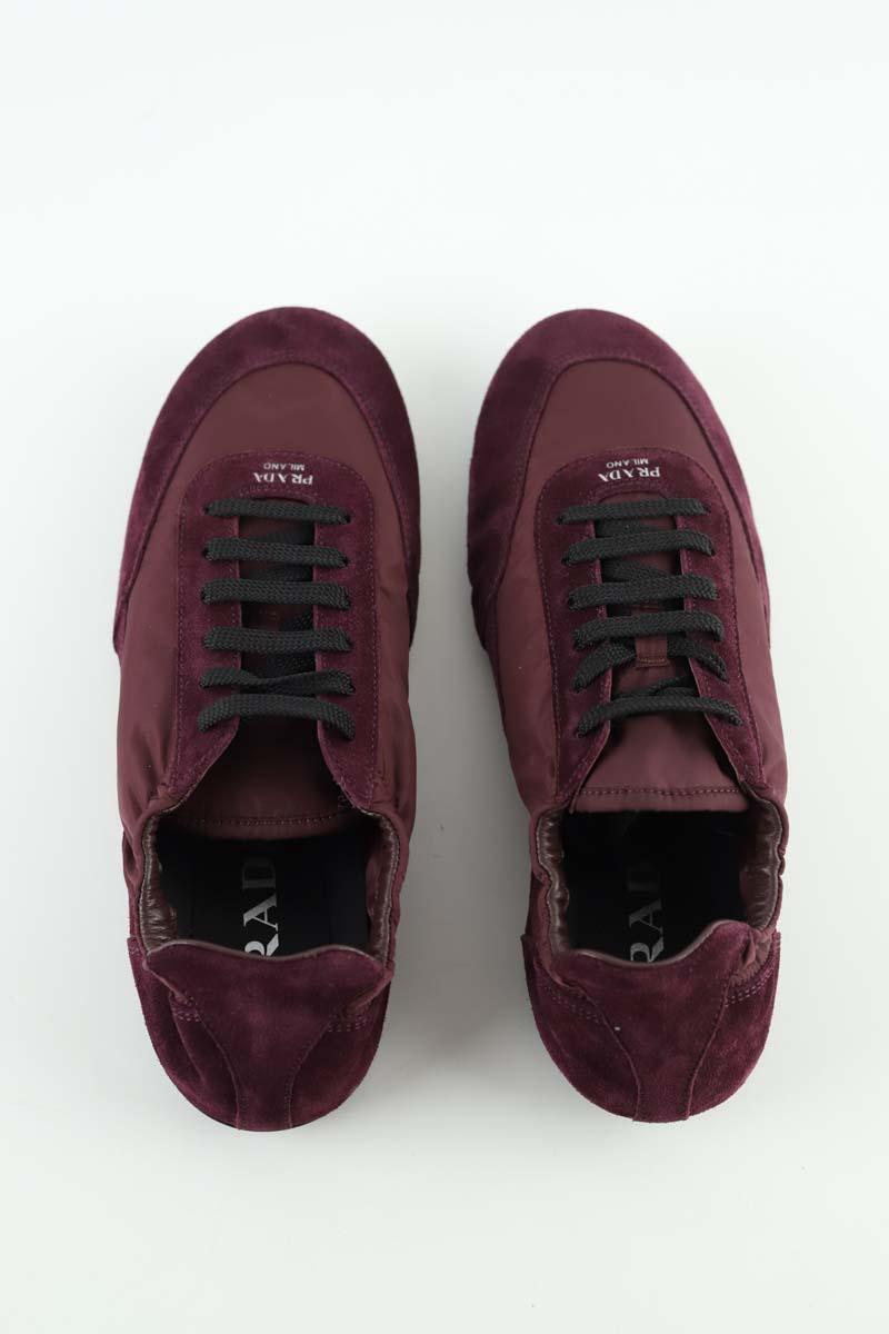 Baskets Prada  Bordeaux