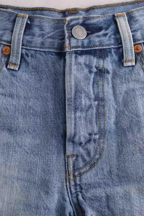 Mini short Levi's 501 Bleu en Coton