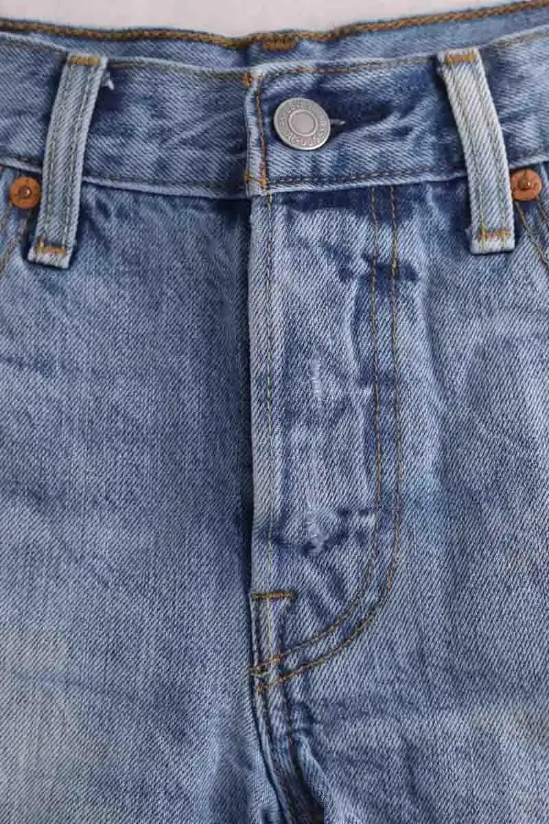 Mini short Levi's 501 Bleu en Coton