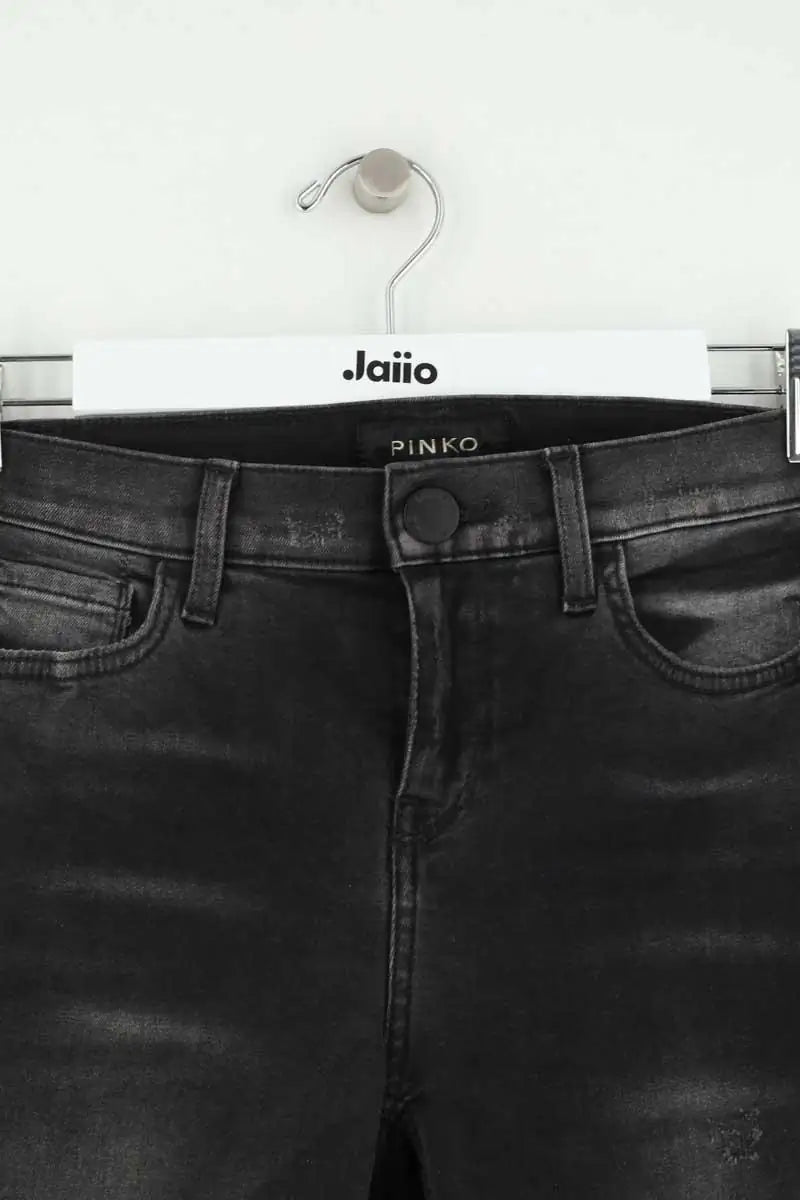 Jean slim Pinko Noir en Coton