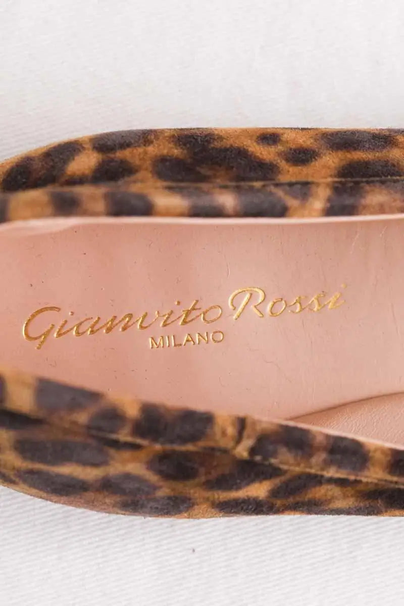 Ballerines Gianvito Rossi Marron en Daim