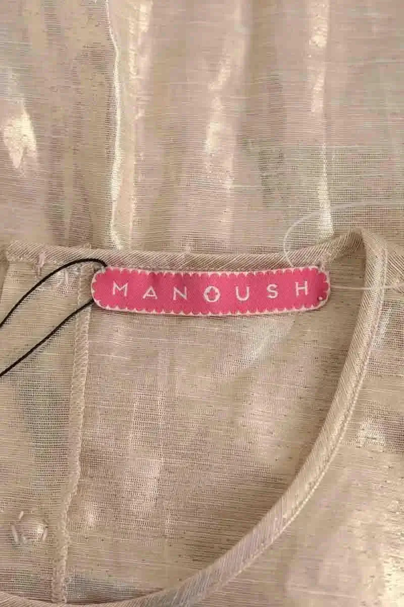 Robe Manoush Doré en Synthétique