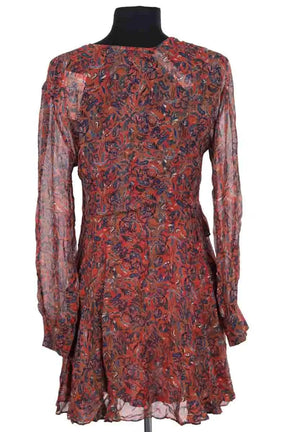 Robe Iro Honess Marron en Viscose