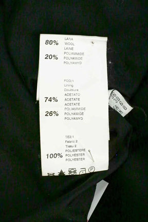 Manteau Pinko Noir en Laine