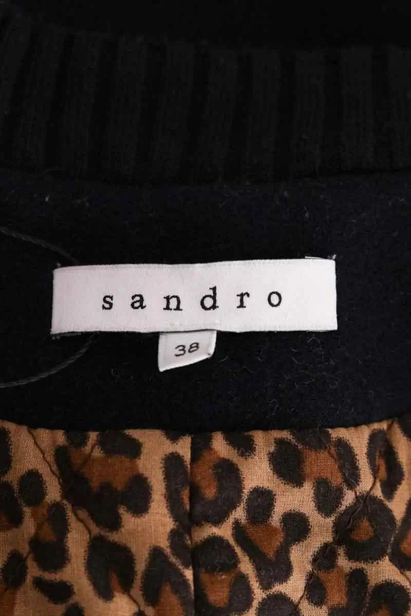 Veste Sandro Noir en Laine