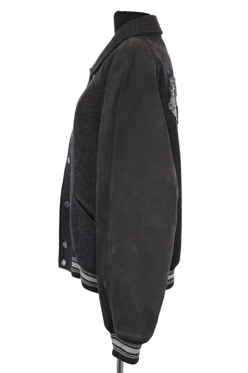 Blouson Louis Vuitton Anthracite en Laine
