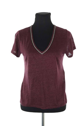 T-shirts Maje  Bordeaux