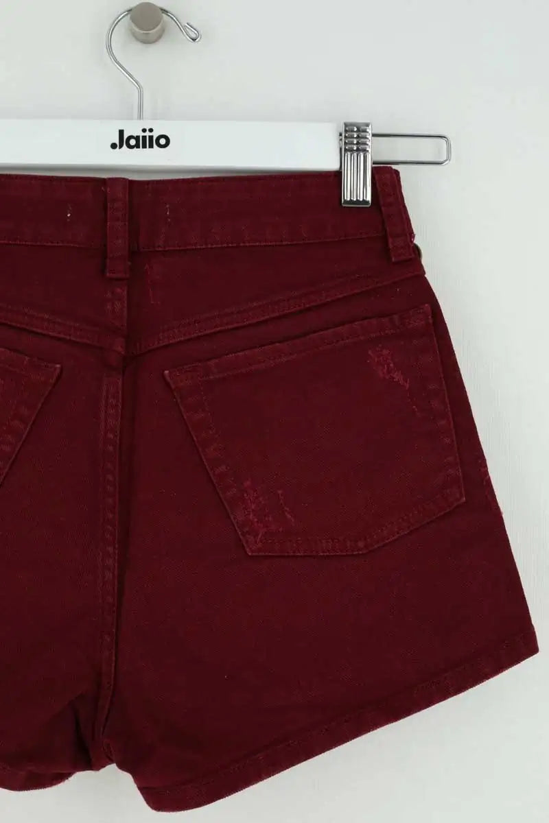 Mini short Sandro Bordeaux en Coton