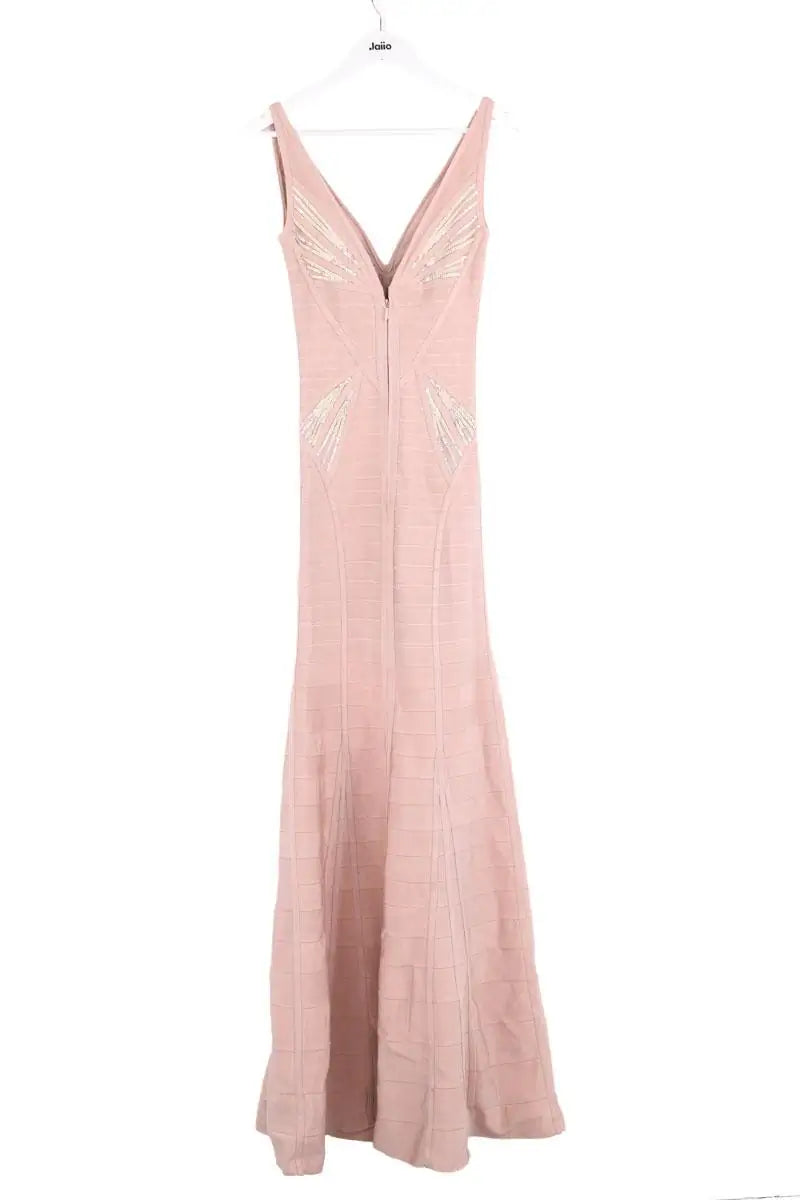 Robe Herve Leger Rose en Viscose