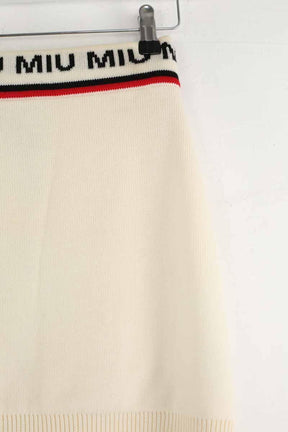 Mini Miu Miu  Ecru