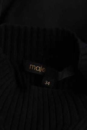 Robe Maje Noir en Synthétique