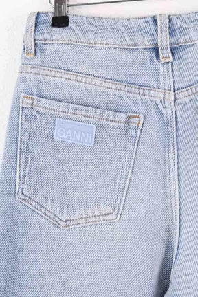 Jean large Ganni Bleu en Coton