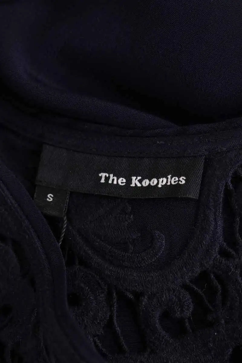 Blouse The Kooples Marine en Synthétique