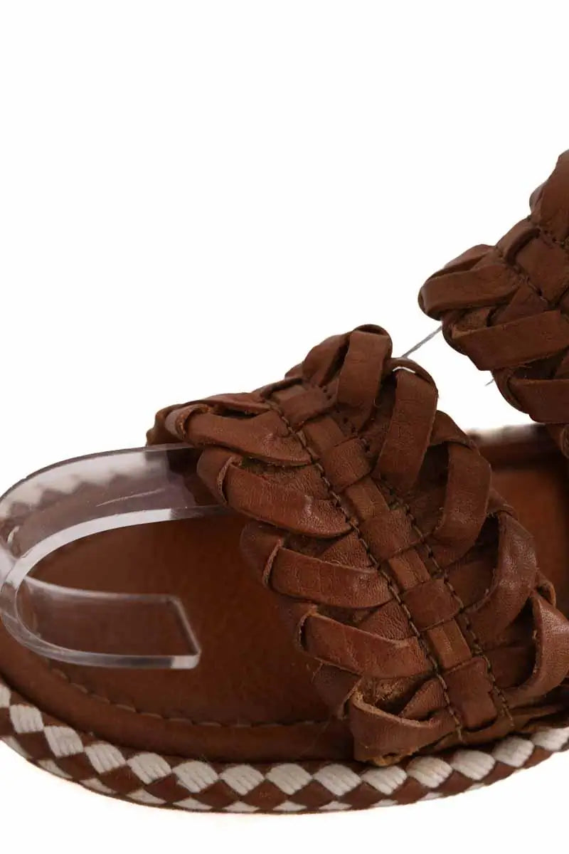 Sandales Sartore Marron en Cuir